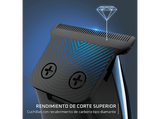 Barbero - Rowenta TN1851, 90 min, Cuchillas DLC con recubrimiento de carbono tipo diamante, Negro y azul