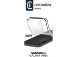 Funda - CellularLine SOFTGALA05ST, Para Samsung Galaxy A05S, Goma blanda, Trasera, Transparente