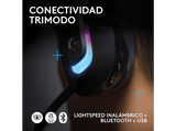 Auriculares gaming - Logitech G G522, RGB, Personalizable, Lightspeed/Bluetooth/USB, Micrófono extraíble, Transductores ProG, PC/Mac/PS5, Negro