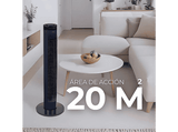Ventilador de torre - Jata JVVT3044, 45 W, 3 Velocidades, Caudal 1080 m³/h, Temporizador hasta 7.5h, Negro