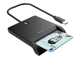 Lector de tarjetas - Trust 26253, USB-C, Diseño Compacto, Negro