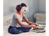 Máscara LED - Therabody TheraFace Mask, Para Cara, 120 min Autonomía, 648 Luces, Inalámbrico, Vibración, Blanco