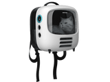Transportín para mascotas - Cecotec Pumba 1800 Travel Fan, Sistema de ventilación, 2 velocidades, Grandes medidas, Luz interior, Gran ventana, Blanco