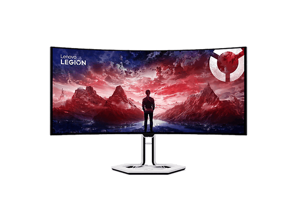 Monitor gaming - Lenovo Legion PRO 34WD-10, 34" UWQHD OLED, 240 Hz, 0.03 ms, OLED Curvo, FreeSync, Altura ajustable, Incluye altavoces