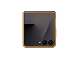 Funda móvil -  Samsung, Para Samsung Galaxy Z Flip7, Cuero Vegano, Marrón Oscuro