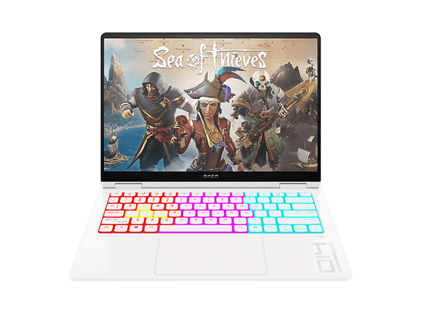 Portátil gaming - HP OMEN 14-FB1005NS, 14" 3K, Intel® Core™ Ultra 9-285H, 64 GB RAM, 1 TB SSD, GeForce RTX™ 5070, Sin sistema operativo, Blanco