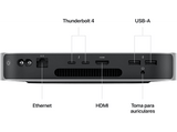 Apple Mac mini (2023) MMFJ3Y/A, Chip M2, CPU de 8 núcleos, GPU de 10 núcleos, 8GB de RAM, 1TB de SSD, 10 Gigabit Ethernet, Plata
