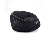 Puff gaming - Woxter Stinger, Tela hidrófuga, Doble costura seguridad, Cremallera seguridad, Múltiples compartimentos, Black & Golden