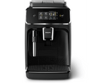 Cafetera superautomática - Philips EP2225/10, Serie 2200, 1500 W, 15 bares, molinillo cerámico, espumador leche, AquaClean, 1,8 L, Negro Mate