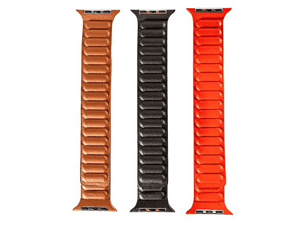 Pack Correas - Friendly License, Magnética, Compatible Apple Watch 42/44/45 mm, Marrón, Rojo y Negro