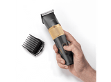 Cortapelos - BaByliss Graphite Precision E987E, 160 min Autonomía, 28 Longitudes de Corte, Cuchilla de Grafito, 8 Peines Guía, Gris