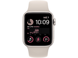 Apple Watch SE (2022), GPS, 40 mm, Caja de aluminio, Vidrio delantero Ion-X, Correa deportiva blanco estrella