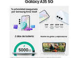 Móvil - Samsung Galaxy A35 5G, 128GB, 6GB RAM, 6.6 FHD+, Exynos 1380, 5000 mAh, Android 14, Light Violet