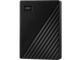 Disco duro externo 6TB - WD My Passport, Portátil, HDD, USB 3.2, Funciona con Chromebook, Negro