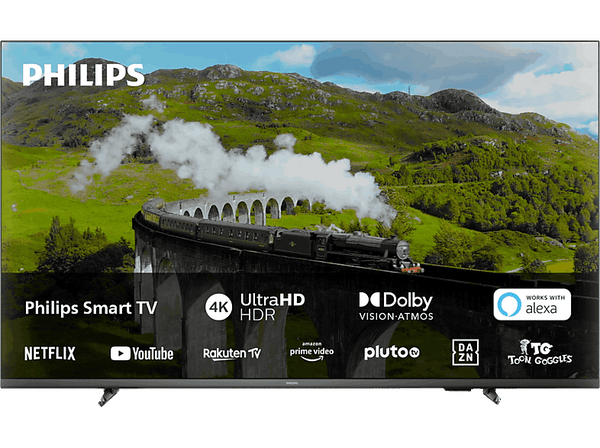 TV LED 43" - Philips 43PUS7608/12, UHD 4K, Dual Core, Sonido Dolby Vision y Atmos, Negro