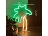 Luces LED - Forever Palm, Funcionan mediante pilas o USB, Tecnología LED, Verde