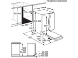 Lavavajillas integrable - AEG FSE72507P, 10 servicios, 7 programas, 45 cm, MaxiFlex, Blanco