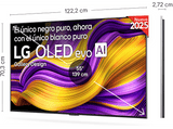 TV OLED 55 - LG OLED55G54LW, OLED 4K, Procesador Inteligente α11 AI Processor 4K Gen2, Smart TV, Rocky Black