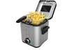 Freidora - Cecotec CleanFry Advance 1500, Filtro OilClean, Tapa con ventana, Cubeta extraíble, Antiadherente, Apto lavavajillas, Inox
