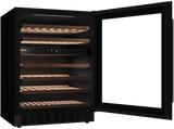 Vinoteca - Teka RVU 20046 GBK, Cíclico, 46 Botellas, 6 Estantes, Puerta Reversible, Iluminación interior, Negro
