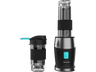 Batidora de vaso - Cecotec Power Titanium 900 ProGo, 900W, 2 vasos portátiles de 570 ml, 4 cuchillas de titanio, Asa de silicona, Pica hielo, Negro