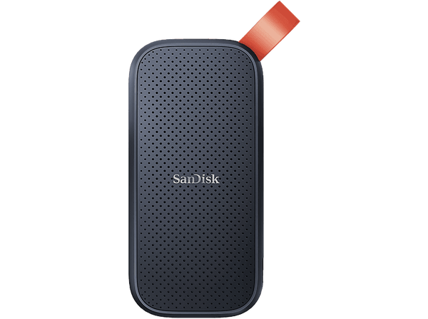 Disco duro SSD externo 1TB - SanDisk Portable SSD, Portátil, USB 3.2 Gen 2, Lectura de hasta 800 MB/s, Gancho de goma, Gris