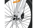 Bicicleta urbana - Youin Berlin, Motor Central 250 W, Par Motor de 57 Nm, 25 km/h, Autonomía hasta 125 km, Ruedas de 26”, Blanco/Naranja