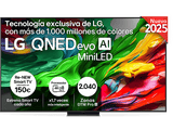TV QNED 86 - LG 86QNED86A6A, UHD 4K, Procesador Inteligente α8 AI Processor 4K Gen2, Smart TV, DVB-T2 (H.265), Charcoal Black