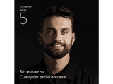 Cortapelos - Braun Series 5 HC5530, Memoria SafetyLock, 17 ajustes de longitud, 2 peines, 50 min autonomía , Negro