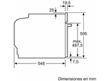 Horno - Balay 3HB4131X3, Serie Acero, Multifunción, Limpieza hidrolítica, 71 l, Aire caliente 3D Profesional, Display LED, 60 cm, Inox