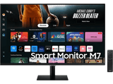 Monitor - Samsung Smart M7 LS32DM700UUXEN, 32, UHD 4K, 4ms, 60Hz, WiFi, Bluetooth, Negro