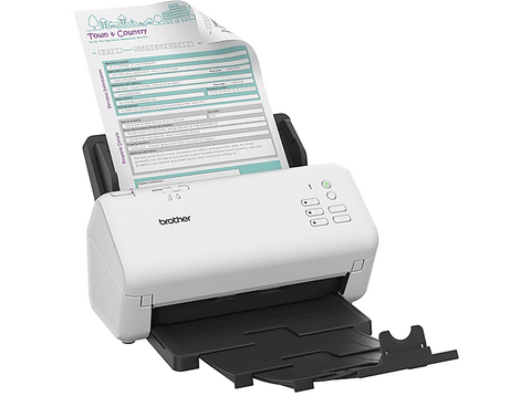 Escáner - Brother ADS4300N, 600 x 600 ppp, 40 ppm, Hasta 80 páginas, Negro y blanco