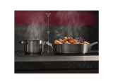 Placa inducción - AEG TN63IV0BCT, 3 zonas, Zona grande 32 cm, Mandos independientes, 58 cm, Negro mate