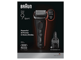 Afeitadora - Braun Afeitadora eléctrica Series 9 Sport 9150cc, Centro de carga y limpieza SmartCare 5 en 1, Wet&Dry, Autonomía 60 min, Negra