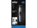 Afeitadora multifunción - Braun Todo En Uno Series 3 AIO3540, Kit De Styling 8 en 1, Lámina Afilada, 14 Longitudes, Gris