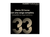 Auriculares True Wireless - Huawei FreeBuds Pro 4, 33h Autonomía, Cancelación de Ruido, Doble Conexión, Negro