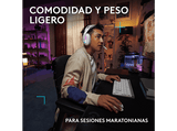 Auriculares gaming - Logitech G G522, RGB, Personalizable, Lightspeed/Bluetooth/USB, Micrófono extraíble, Transductores ProG, PC/Mac/PS5, Blanco