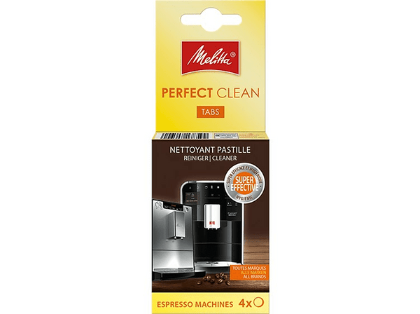 Pastillas limpiadoras de cafeteras - Melitta Perfect Clean Tabs, Limpieza a fondo, Apto para todas las marcas