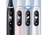 Cepillo eléctrico - Oral-B iO 6 Dúo, 2 Mangos De Alta Gama, Pantalla, 3 Cabezales de Recambio, Tecnología Braun, Negro y Rosa
