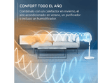 Ventilador de pie - Rowenta QV5050, 20W, 18 dB (A), 1800 m3/h, 20 Velocidades, 3 Alturas, Temporizador, 30 horas de autonomía, 7 Aspas, Blanco