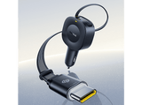 Cargador coche - Baseus VR2 PrimeTrip, Universal, 30W, Puerto Tipo-C, Con cable retráctil Tipo-C, Rotación multiángulo, Negro Cosmic