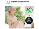 Lavadora carga frontal - LG F4X7511TWS, 11 kg, 1400 rpm, 23 programas, TurboWash 360º, Autodosificación, Blanco