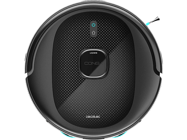 Robot aspirador - Cecotec Conga 9990 AI Spin Revolution Ultra Power Home, 4 en 1, Navegación láser, 10 kPa, 240 min, Base de autovaciado, Wi-Fi, Black