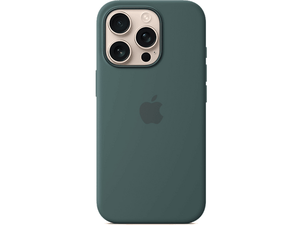 Apple Funda de silicona con MagSafe para iPhone 16 Pro, Verde lago