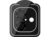 Protector cámara móvil - Isy ICP 1006, Compatible con iPhone 16 y iPhone 16 Plus, Cristal templado, Transparente