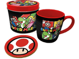 Taza - Pyramid Set de Super Mario,Taza de 315 ml + Posavasos 10x10