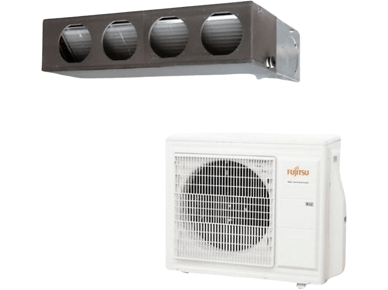 Aire acondicionado por conductos - Fujitsu ACY125K-KA , Inverter, R32, 10404 fg/h, 11607 kcal/h, Blanco