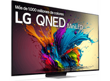 TV QNED 86 - LG 86QNED91T6A, UHD 4K, Procesador Inteligente 4K α8, Smart TV, DVB-T2 (H.265), Negro Dark Meteor Titan
