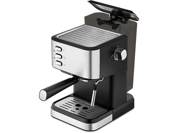 Cafetera express - Ufesa Calabria, 20 bar, 1050 W, 2 tazas de café,Depósito 1.5 l, Inox