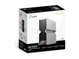 Repetidor Wi-Fi - TP-Link RE800BE, Wi-Fi 7, Tri-Banda con Puertos Multi-gigabit y EasyMesh, 19 Gbps, Plata y negro